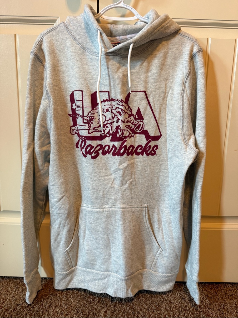 University of Arkansas Razorbacks Gray Pullover Hoodie